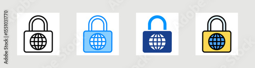Ssl Icon Collection Set Multiple Style