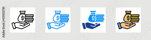 Allowance Icon Collection Set Multiple Style