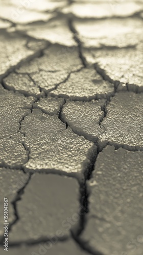 Parched earth shows natures harsh realities