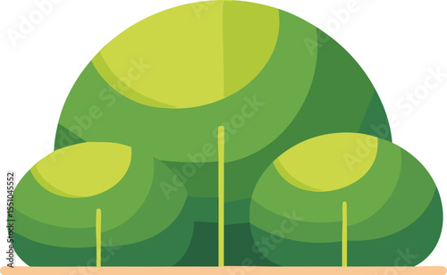 green bush flat