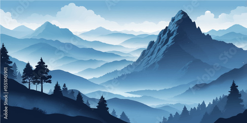 Himalayan panorama showcasing snow-capped peaks, alpine landscapes, and a vast sky with clouds