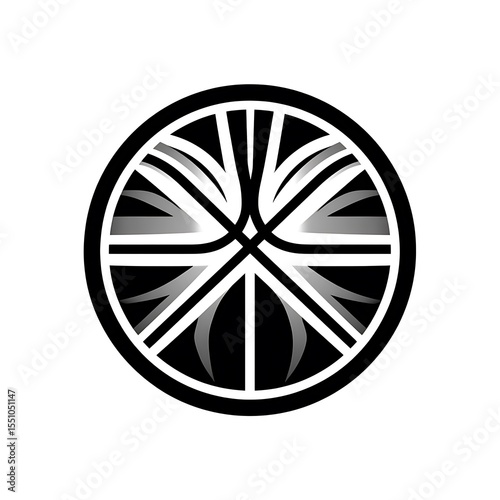 Abstract round graphic design