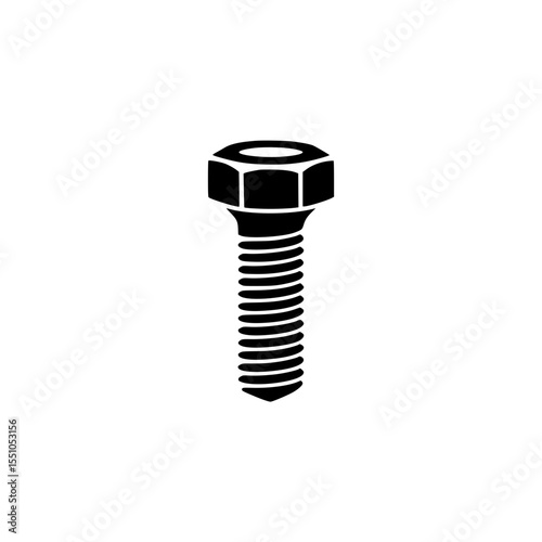 Hex bolt silhouette