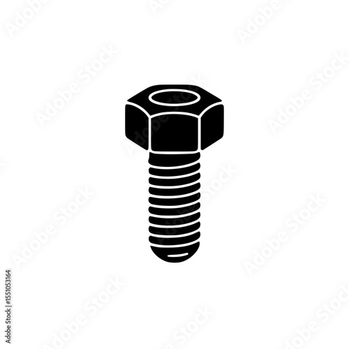 Hex bolt silhouette