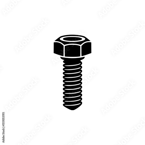 Hex bolt silhouette