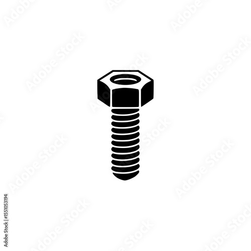Hex bolt silhouette