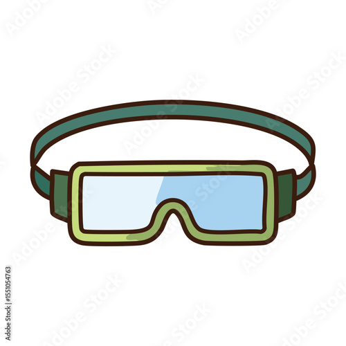 Futuristic Military Night Vision Goggles Icon for Darkness Field Operations

