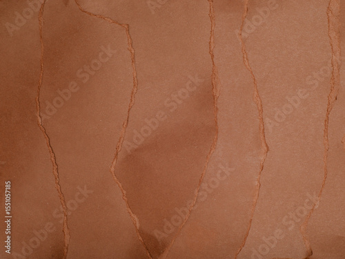 Close-up of a textured brown surface with irregular cracks and ripples