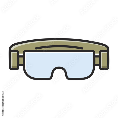 High-Quality Vector of Night Vision Goggles for Tactical and Combat Environments

