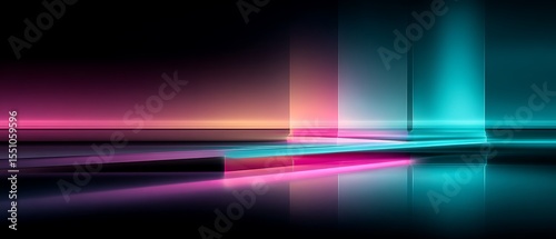 Abstract neon shapes