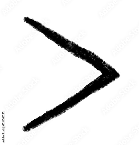 Arrow grunge vector icon. Arrow grunge doodle line. Arrow chalk vector, curve wave.