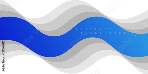 abstract blue fluid design on dark background. can be used for web banner, presentation, brochure or etc