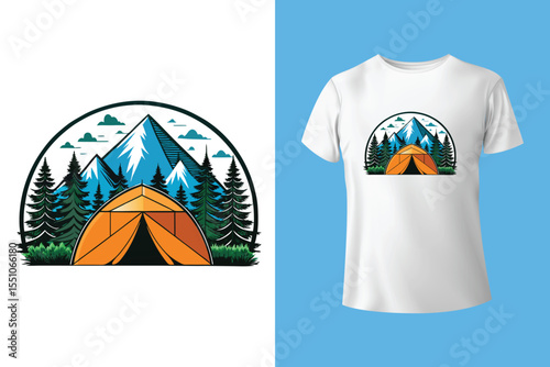 Camping T Shirt design Camping t shirt design free Adventure t shirt design free Template	