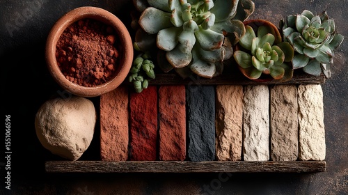 Transform Your Branding with an Earthy Terracotta Color Palette Swatch Flat for Warm Aesthetic Appeal