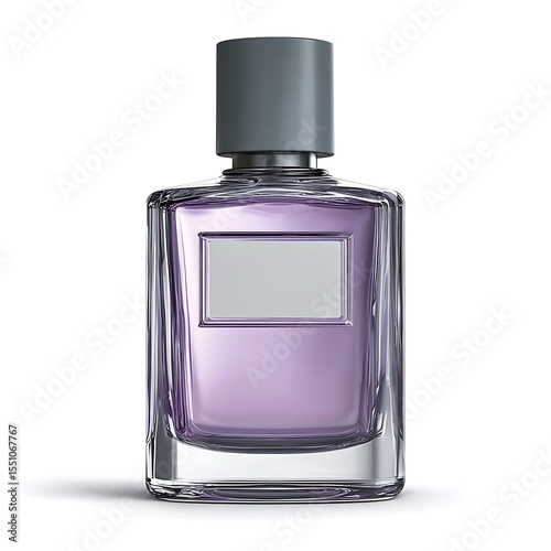 Impress Guests with Modern Rectangular Glass Perfume Bottle Showcasing Clean Lines and Contemporary Cap Finish