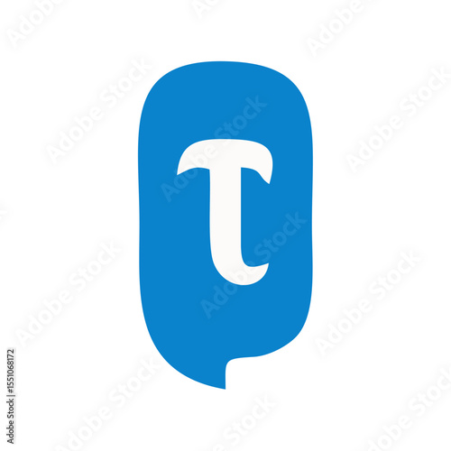 Modern Messaging App Logo — Flat Style Vector Icon, A sleek and modern vector logo representing a social media application. Perfect for mobile UI/UX, branding, and digital platforms.