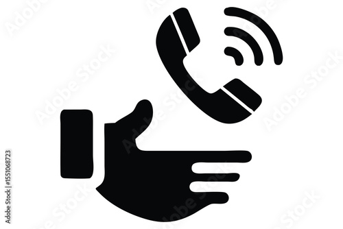 Hand Rejecting a Phone Call Icon