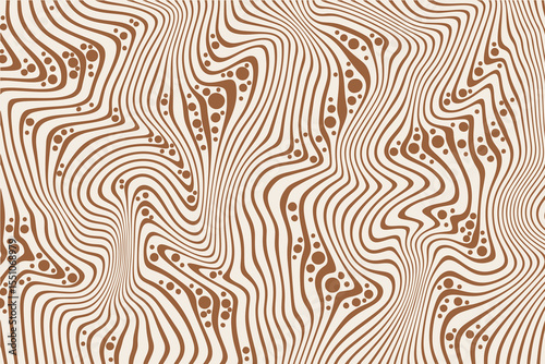 Caramel background. Chocolate and milk swirl vector texture. Abstract wavy splashes of peanut butter and maple syrup. Liquid marble sweet cream pattern