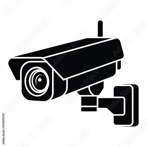 Board Camera Silhouette, Vector, Illustration, Outline, icon, Logo, White Background.
