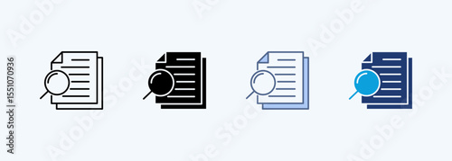 Data Search Multiple Style Icon
