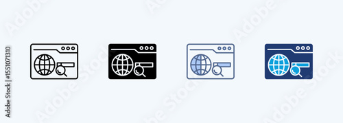 Domain Multiple Style Icon