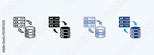 Data Migration Multiple Style Icon