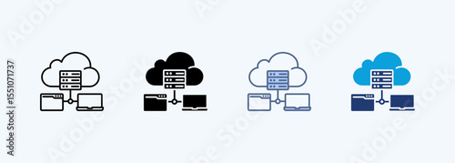 Web Hosting Multiple Style Icon
