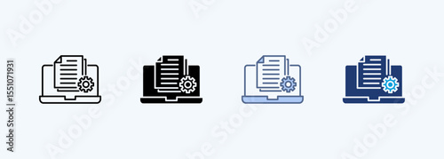 Data Management Multiple Style Icon