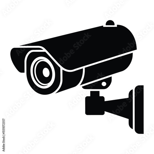 Fake Camera Silhouette, Vector, Illustration, Outline, icon, Logo, White Background.