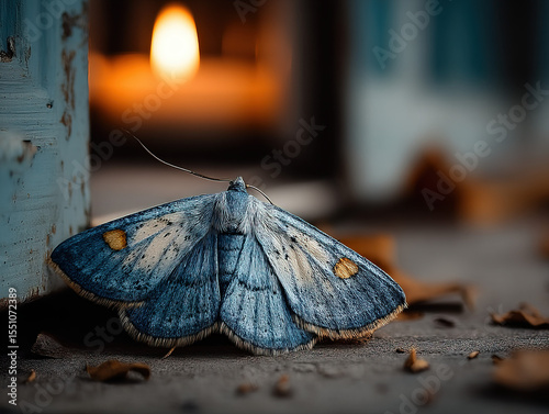 Moth flame: A moth flutteri...
