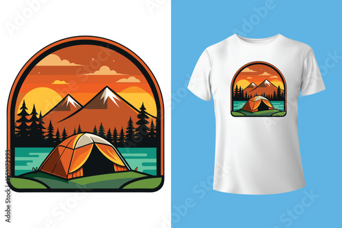 Camping T Shirt design Camping t shirt design free Adventure t shirt design free Template	