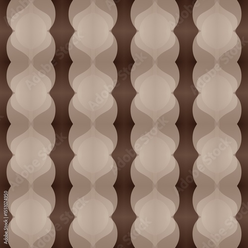Warm Brown Abstract Geometric Wave Vertical Pattern