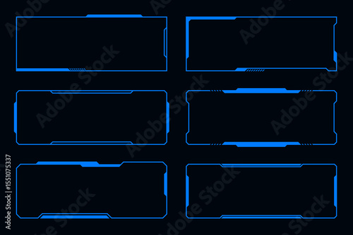 Frame future technology interface hud design element
