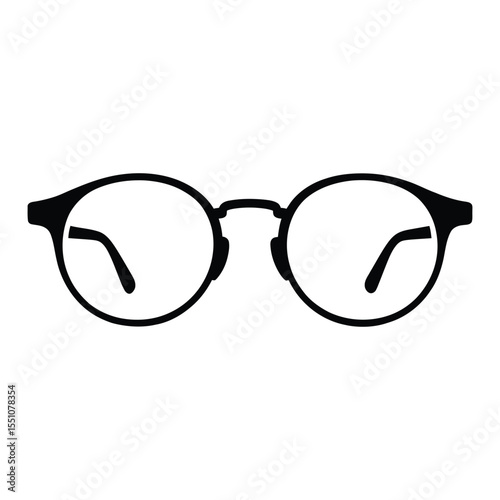 Round Vintage Frames Silhouette, Vector, Illustration, Outline, icon, Logo, White Background.