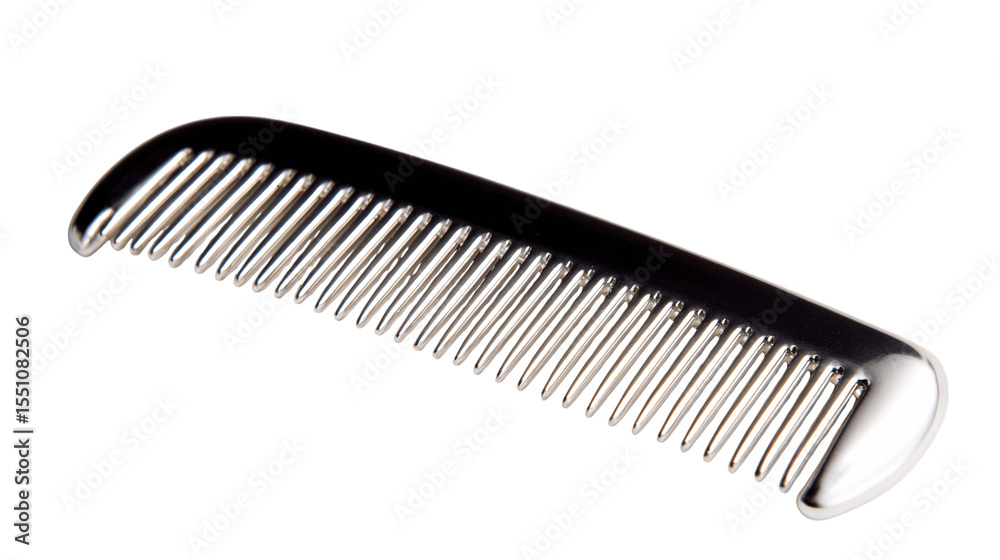 A compact grooming comb, white background --ar 16:9 A compact grooming comb, white background --ar 16:9
