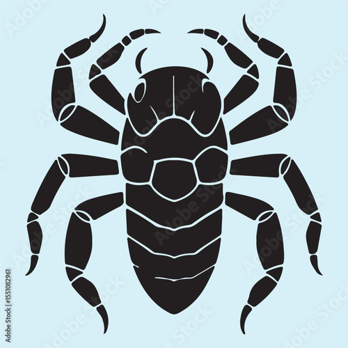 Minimal Scorpion Silhouette