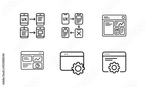 UX and UI Design Process Flowchart