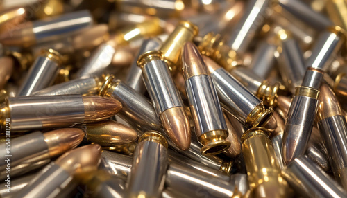 Close up of a large jumbled pile of silver