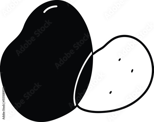 pear on a white background