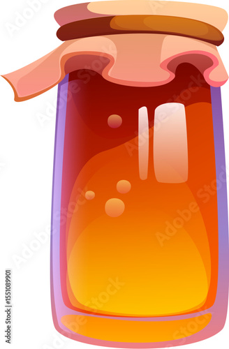 Honey font, glass jar digit 1 one. Honey bee agriculture kids ABC typeface number, beekeeping vector math type figure. Sweet honey harvest font numeral symbol or apiary farm alphabet typeface digit
