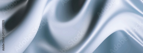 Smooth elegant blue silk fabric background. Textile texture. Vector illustration	