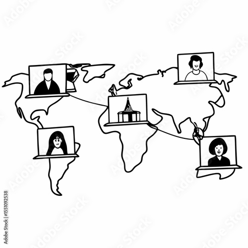 Distributed Team Working Across Continents with Remote Tools and Cultural Inclusivity Themes
