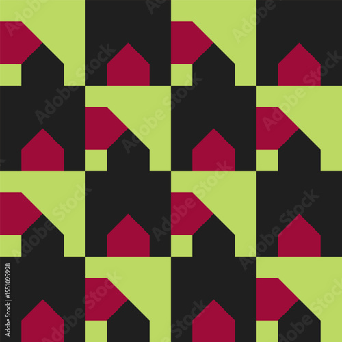 Abstract geometric seamless...