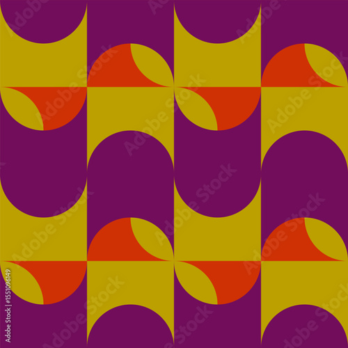 Abstract geometric seamless...