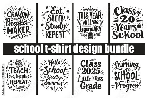 “Creative Back to School T-Shirt Design Bundle”
