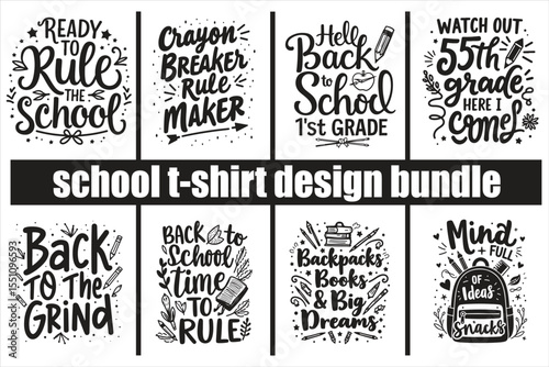 “Creative Back to School T-Shirt Design Bundle”