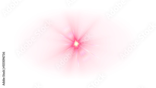 pink flower background & curve light effect
