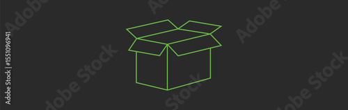 Box - Illustration Icons. Package Icon Vector Design on White Background.