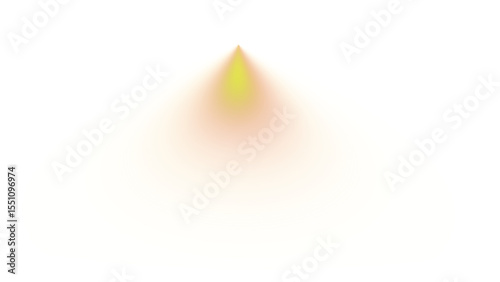 vector illustration of a burning candle & curve light effect
