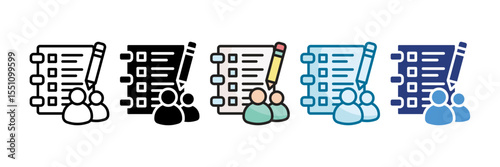 Task Assignment Icon Set Multiple Style Collection